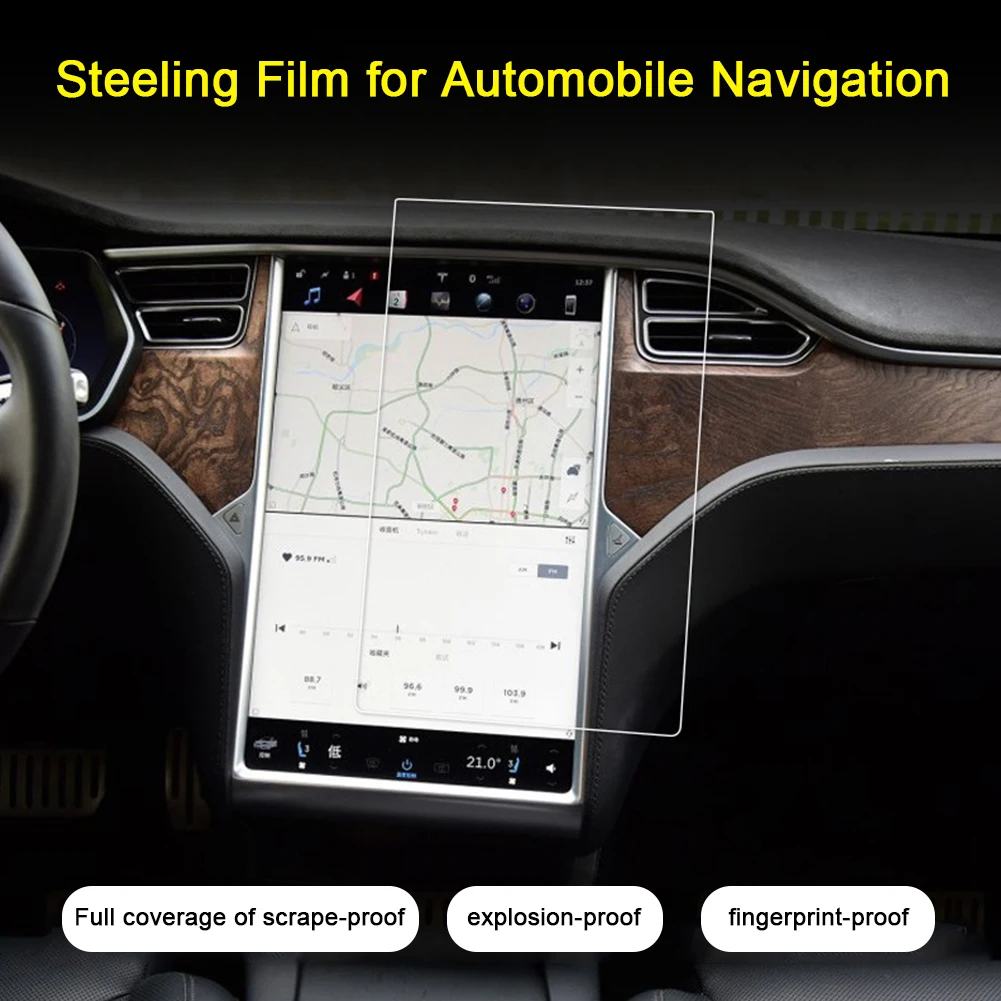 

Accessories Touching Anti Fingerprint Ultra Thin Center Control Screen Protector Invisible Film Car Navigation For Tesla Model 3