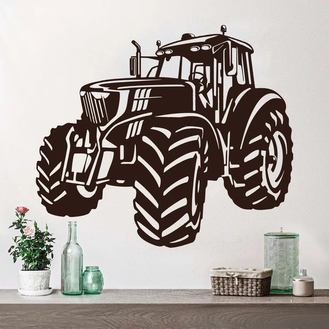 Off-Road Traktor Vinyl Wand Aufkleber Bauernhof Traktor Wand Aufkleber  Kinder Zimmer Spielen Zimmer Off-road Auto Lkw wand Aufkleber Bauernhaus  T2370 - AliExpress