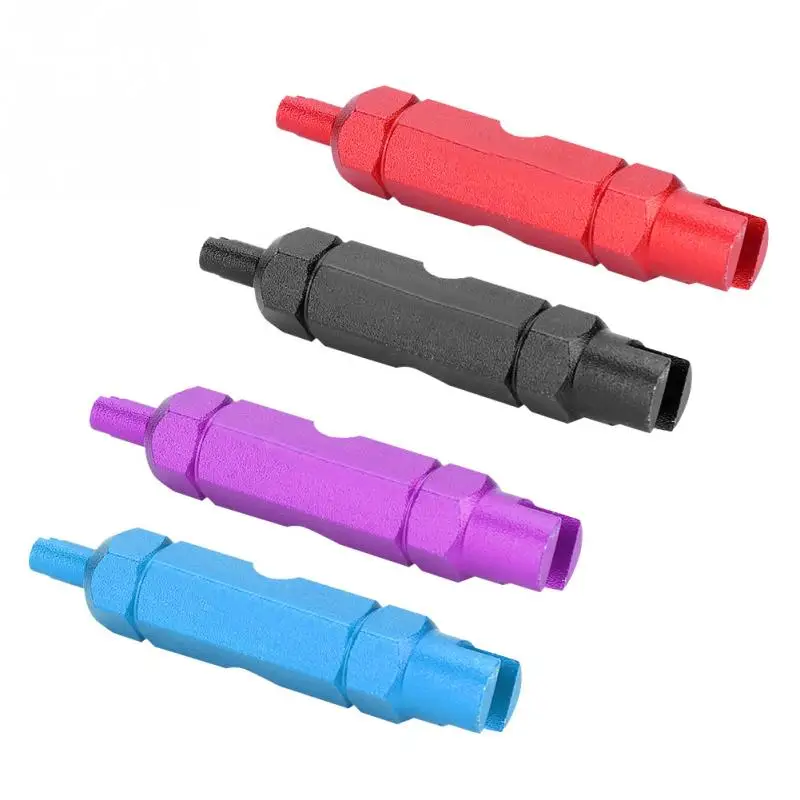Bicycle Valve Remove Tool Alumunium Alloy Mountain Bike Road Bike Tyre Tire CNC Valve Core Remover Wrench Bicycle Repair Tools