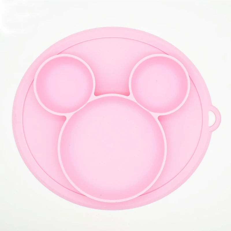 Детская силиконовая тарелка без бисфенола, детская миска и тарелка, Детская миска для кормления, Детские силикагелевые тарелки, детская посуда, детские столовые приборы