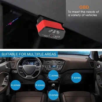 

Catuo KW903 Professional ELM327 WIFI OBD2 Car Auto Fault Diagnostic Scanner Tool Interface TooL Scan for Moble Phone