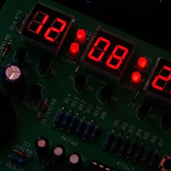 

Kits 6 Bits Digital Electronic LED Clock Alarm Electronic Production Suite