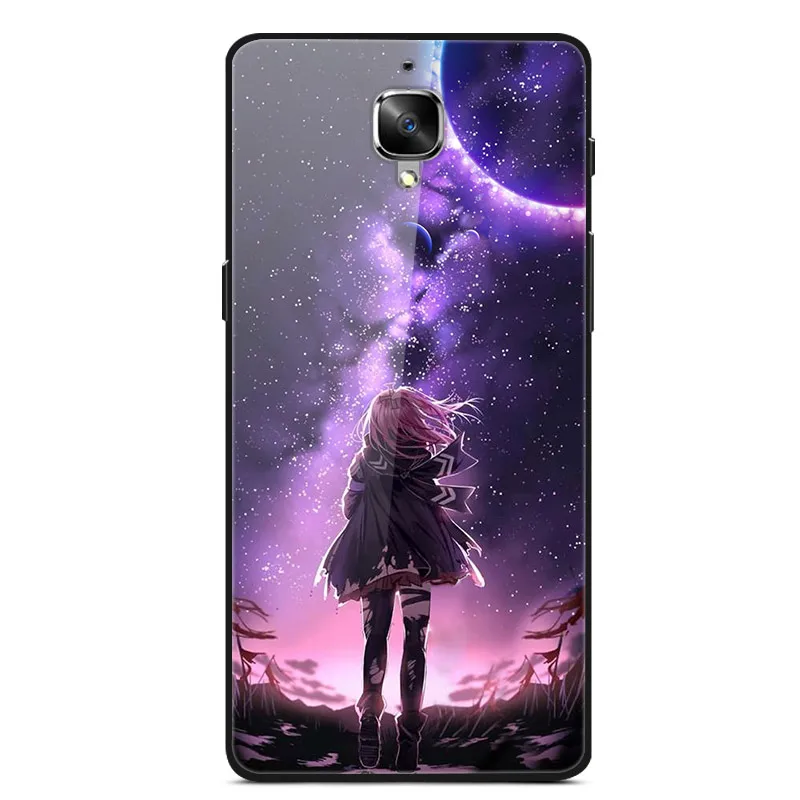 01 Для Oneplus 3T 3T чехол из закаленного стекла жесткий чехол для телефона для One plus 3 3T TPU бампер чехол s для Oneplus 3T Oneplus3T 3 - Цвет: 01