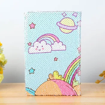 

A5 Notebook Sequin Unicorn Diary Notebook Journal DIY Creative Diary Planner Note Book