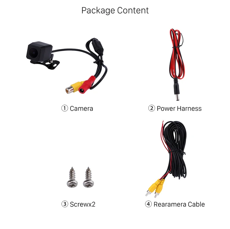 Super Starlight Night Vision HD CCD Car Reverse Camera Sony 1058 Chip Car Rear View Camera