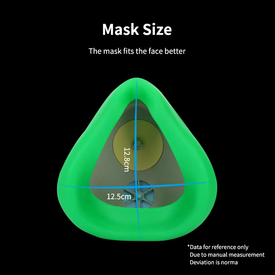 Détail du filtre du masque anti-poussière professionnel pour chantier, montrant sa structure multicouche.