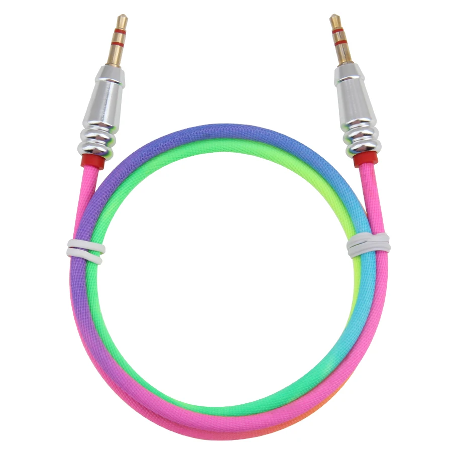 1m Gold Plated Plug 3 5 mm Jack Audio Cable Adapter for iPhone Xiaomi Phone Car Headphone Speaker Computer Laptop Wire Aux Cord