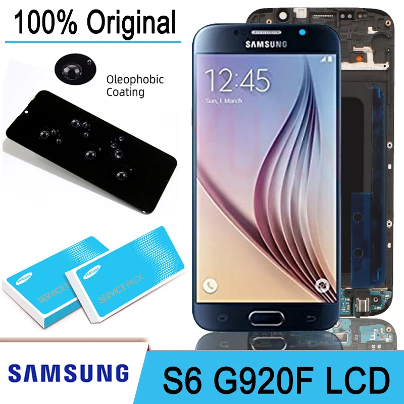 100% Оригинальный 5 1 ''Super AMOLED ЖК-дисплей сенсорный экран дигитайзер для Samsung Galaxy