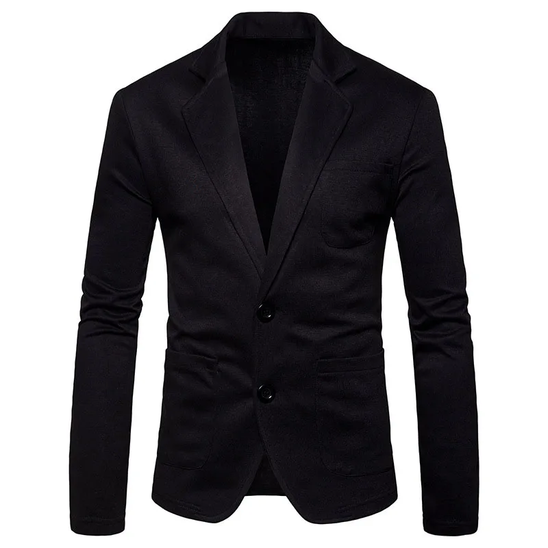OLOME Fashion Mens Cotton Blazer Autumn New Male Casual Suit Jackets Business 2019 Clothes Solid Slim Fit Clothes Plus Size OLOME Fashion Mens Cotton Blazer Autumn New Male Casual Suit Jackets Business 2019 Clothes Solid Slim Fit Clothes Plus Size