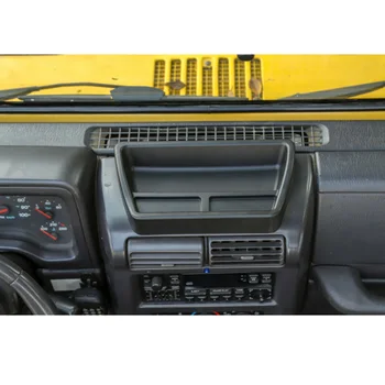 

Dash Storage box Tray Upper Panel Black Accessory Replacement For Jeep TJ Wrangler 1997-06