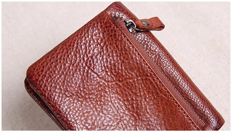 PNDME echtem leder männer kurze kleine geldbörse mode vintage natürliche echt rindsleder karte halter frauen brieftasche student geldbörse – Detail 24