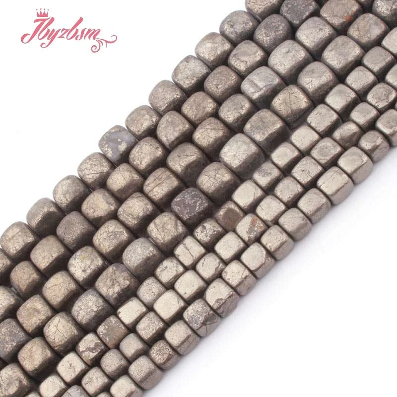 Бусины россыпью из пиритового серебра 6 7 8 мм 15 дюймов|beads for diy|stone beadsbeads free shipping |