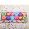 12pcs/Box Children Toy Rubber Stamps Cartoon Fruits Kid Seal DIY Scrapbook Photo Album Decor Stamper High Quality Simple 1