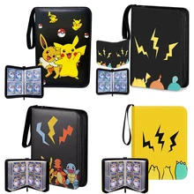 Soporte de Pokemon para álbum, libro de colección de Anime, tarjetas de Pokemon, juguetes para niños, bolsillo plegable de 25/50 páginas