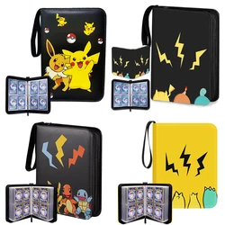 Porte cartes Pokemon pour Album, Collection de dessins animés, 4 pochettes, 25/50Pages 