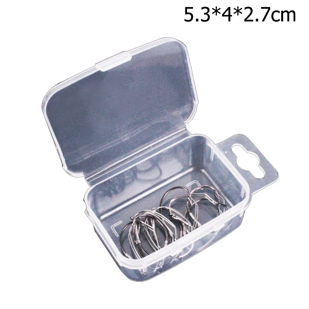 

10pcs/Box Fishing Hooks Barbed Fishig Gap High Carbon Steel Hook Hooks Rig Wacky Weedless Protable Reliable Use