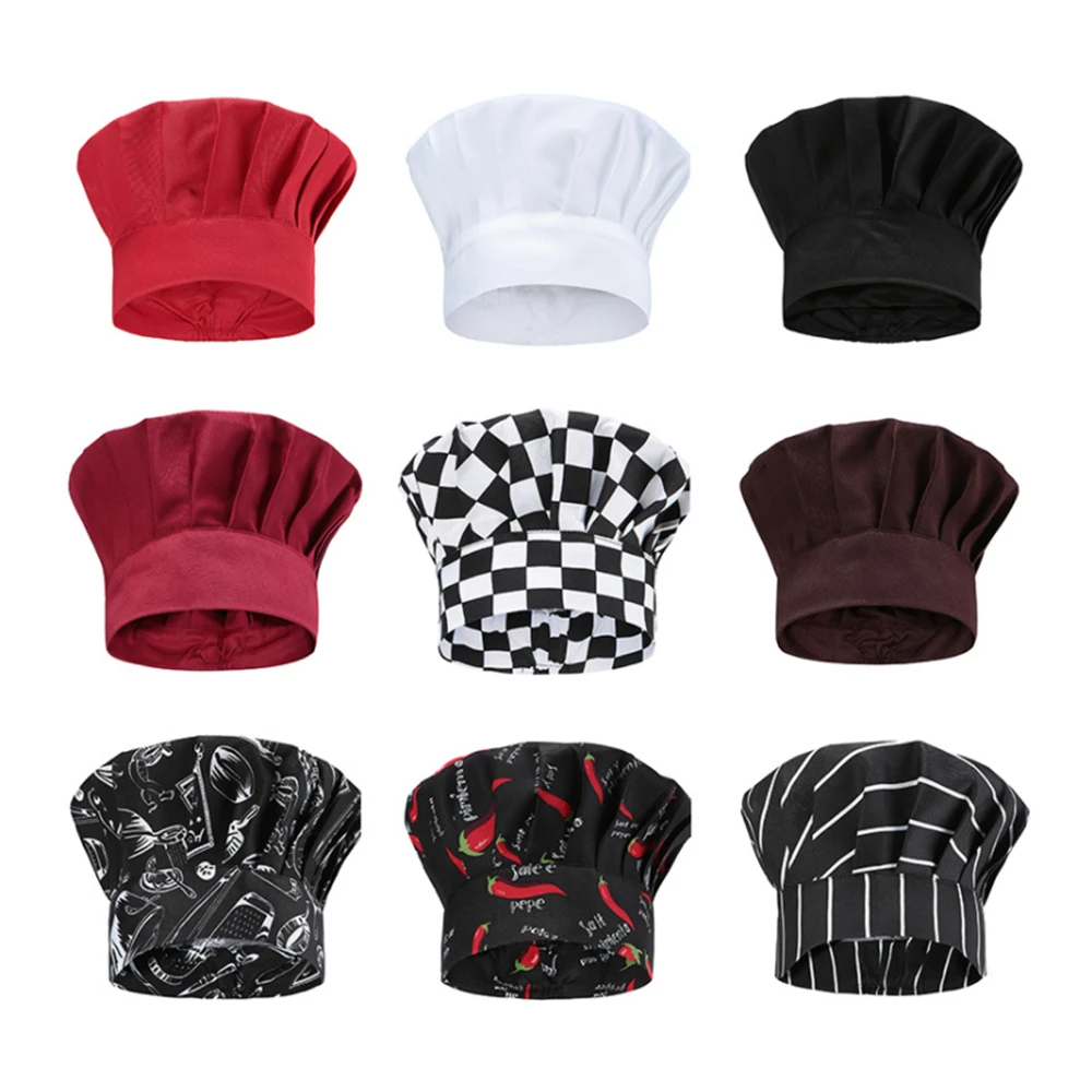 

Chef Hat Waiter Waitress Kitchen Cook Cap Work Hat Hotel Restaurant Canteen Bakery Kitchen Barber Master Cook Caps