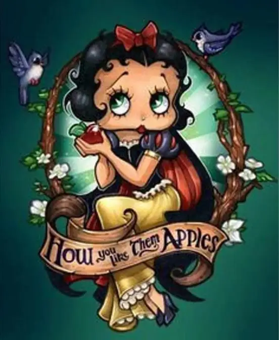 

5D Diamond Painting Betty Boop Picture Diamond Embroidery Cartoon Girl Full Square / Round Drill Mosaic Cross Stitch Decor