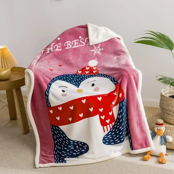 

The baby blanket double-thickened velvet children's blanket baby baby bedding discharged from the maternity hospital