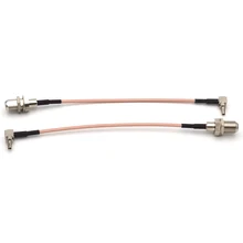 10 pezzi Connettore RF F a CRC9 Cavo F Femmina a CRC9 Rightangle RG316 Della Treccia del Cavo 15 centimetri