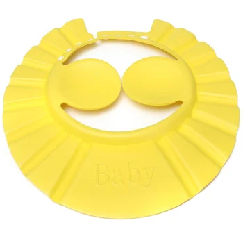 

Baby Infant Kids Children Toddler Shampoo Bath Shower Cap Hat Wash Hair Shield Yellow