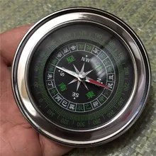 Компас из нержавеющей стали Портативный Открытый кемпинг альпинизм путешествия автомобиль установлен 75 мм