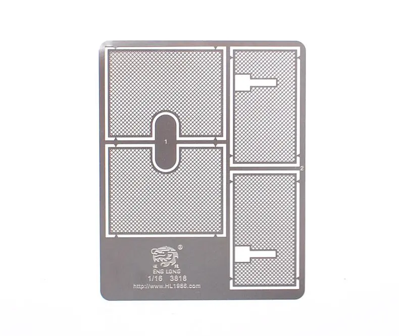 

1PC Metal Protective Mesh Screens Net Etching Sheet Spare Parts for 1/16 Henglong RC Tank Model Tiger I 3818-1