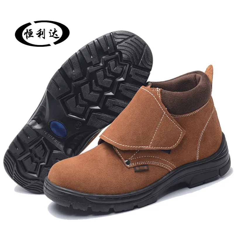 

Wear-Resistant Steel Head Electric Welding Shoes Men And Women Smashing Anti Puncture Safety Shoes Manufacturers Direct Selling