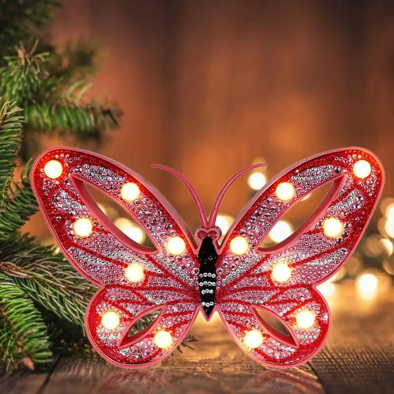 

DIY Butterfly LED Full Drill Special Shaped Diamond Painting Modeling Lamp LED Night Light Gifts Diamond Painting Lamp
