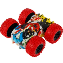 

Inertia Friction Car Double-sided Graffiti Pull Back Stunt Car 4WD Off-road Model Vehicle Children Toys Kids Gift Diecasting Car