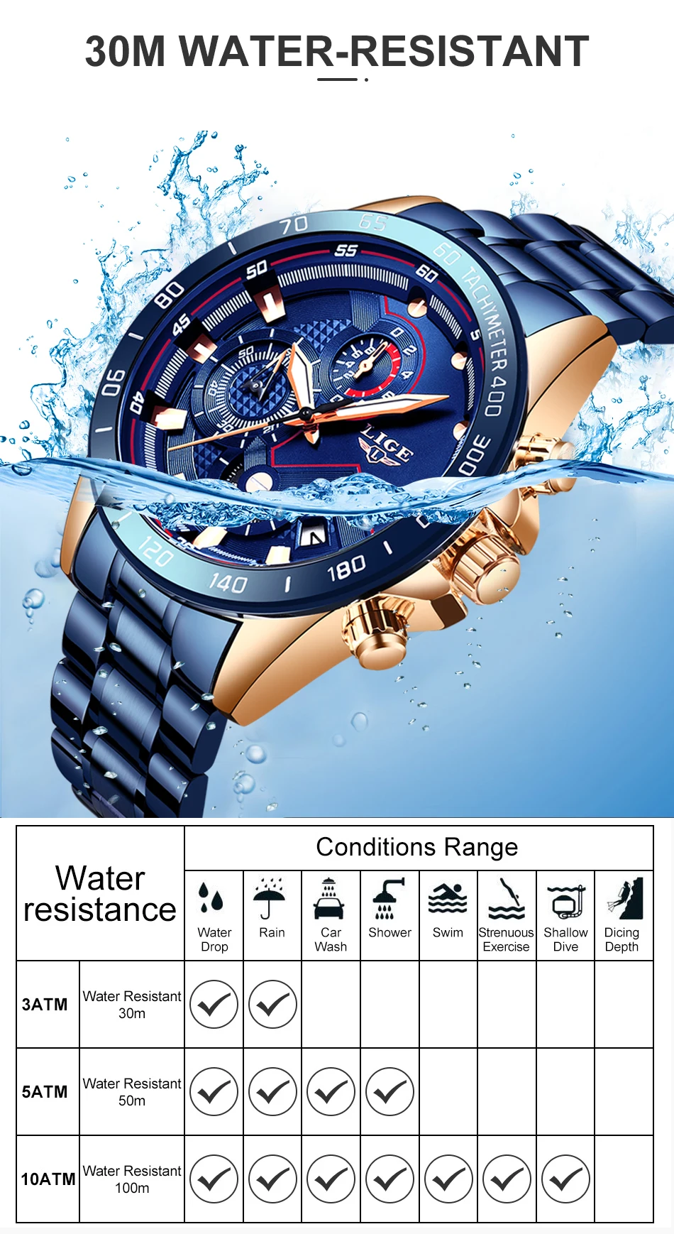 Мужские часы LIGE 9982 Роскошные брендовые кварцевые часы из нержавеющей стали цифровые часы мужские армейские военные спортивные часы relogio masculino