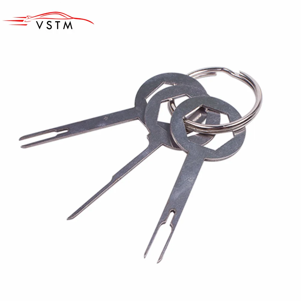  New 3pcs Auto Car Plug Circuit Board Wire Harness Terminal Extraction Pick Connector Crimp Pin Back Needle Remove Tool Set 