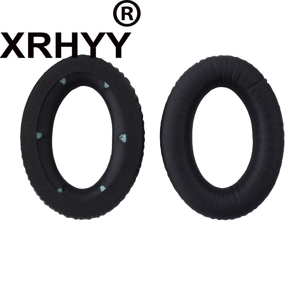 XRHYY 1 пара черные кожаные сменные амбушюры подушки Чехол для kingston HyperX Cloud Revolver S игровая гарнитура