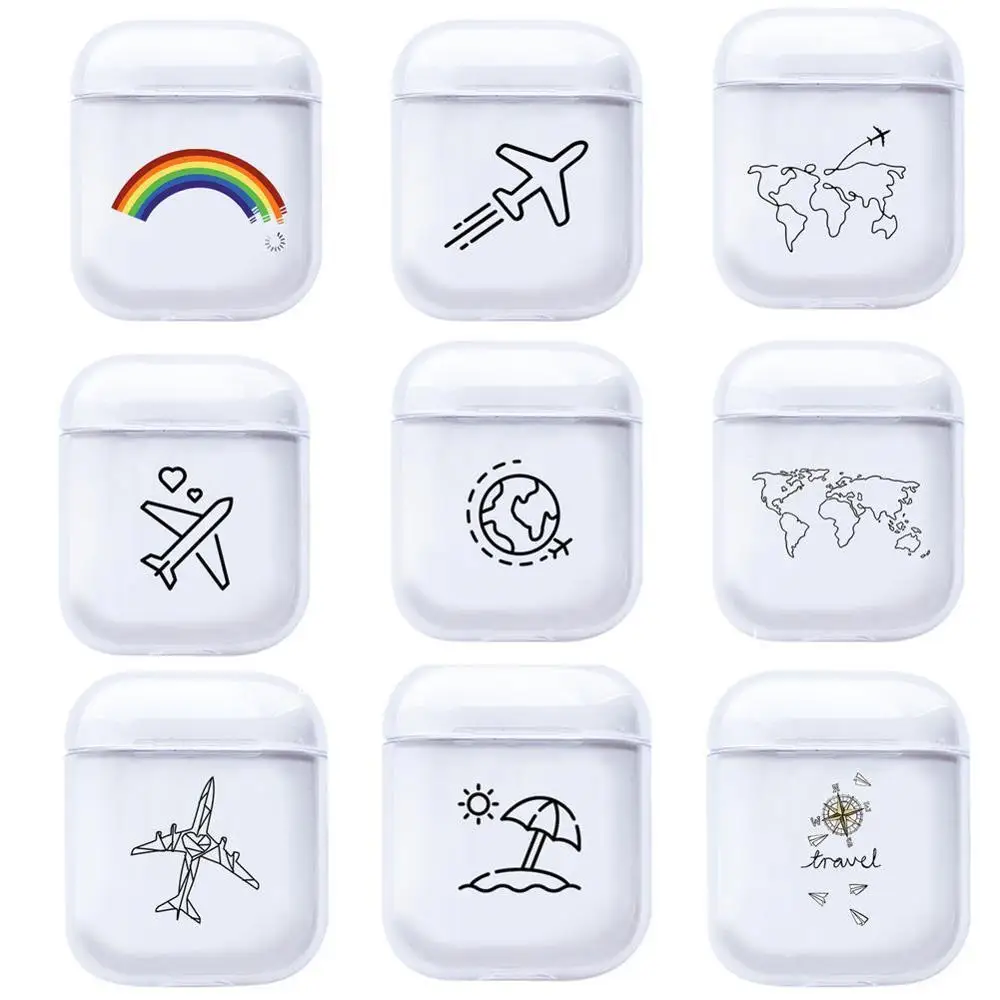 Модный мягкий чехол для Apple AirPods беспроводные наушники Bluetooth защитный аксессуары