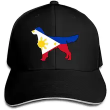 Мужская Женская Филиппинский флаг золотистый ретривер, собака бейсболка