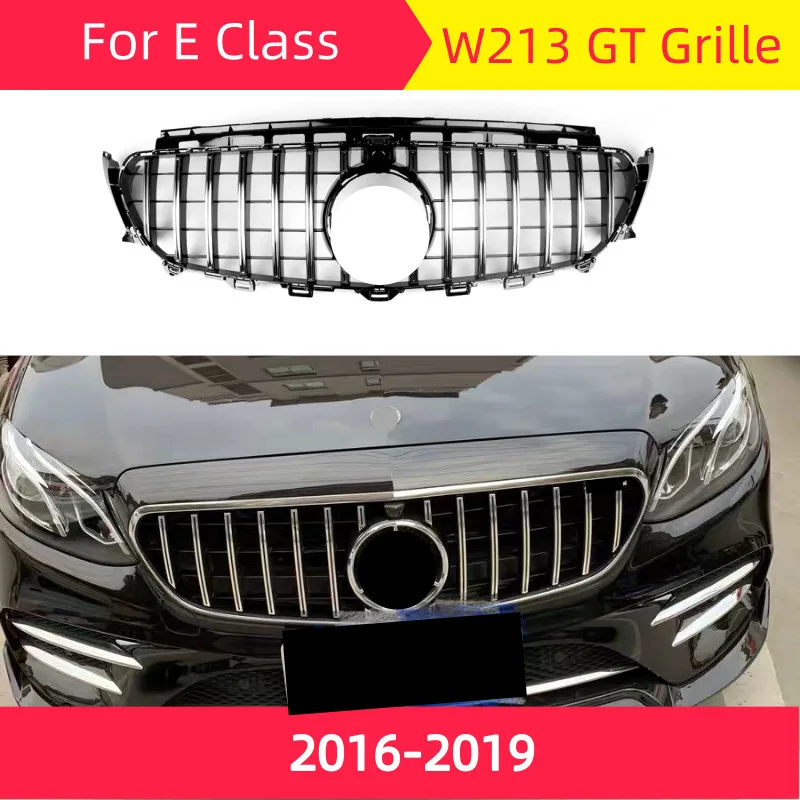 GT Передняя решетка для mercedes W213- E класс E200 E300 E320 E350 СПОРТ ПЕРЕДНЯЯ РЕШЕТКА ABS передний бампер