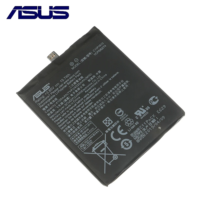 Оригинальный аккумулятор ASUS C11P1610 для Zenfone 4 Max Pegasus 4A ZB500TL X00KD 5 0 дюйма 4100 мАч высокая емкость|Аккумуляторы