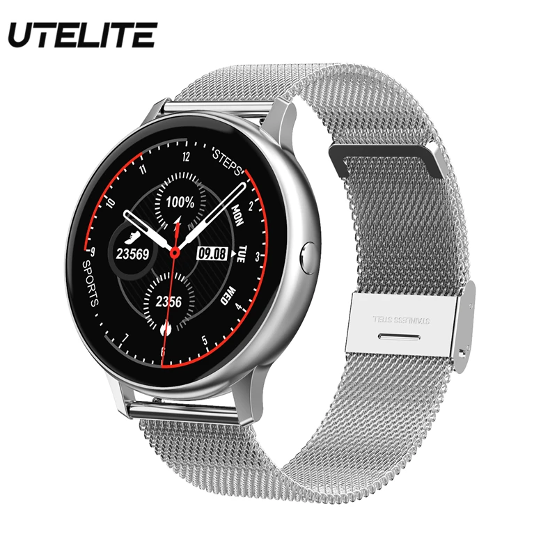 

UTELITE Women Smart Watch DT88 Pro ECG Heart Rate Sleep monitor Clock Bluetooth Music Fitness Tracker Sports Modes Watch PK KW10