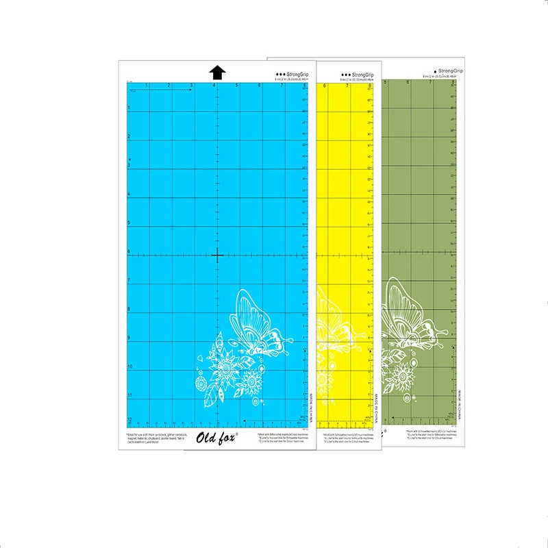 12*8 дюймов 3 шт. новая качественная упаковка красочный режущий коврик для silhouette Cameo Cricut для высечки машины замена Matts аксессуары