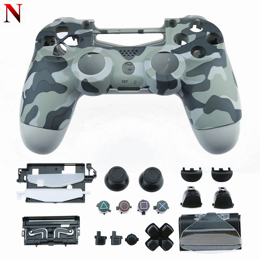 YuXi оболочка для ps4 pro тонкая Замена полная оболочка и кнопки мод комплект контроллер пользовательский чехол Корпус для playstation 4 pro - Цвет: N