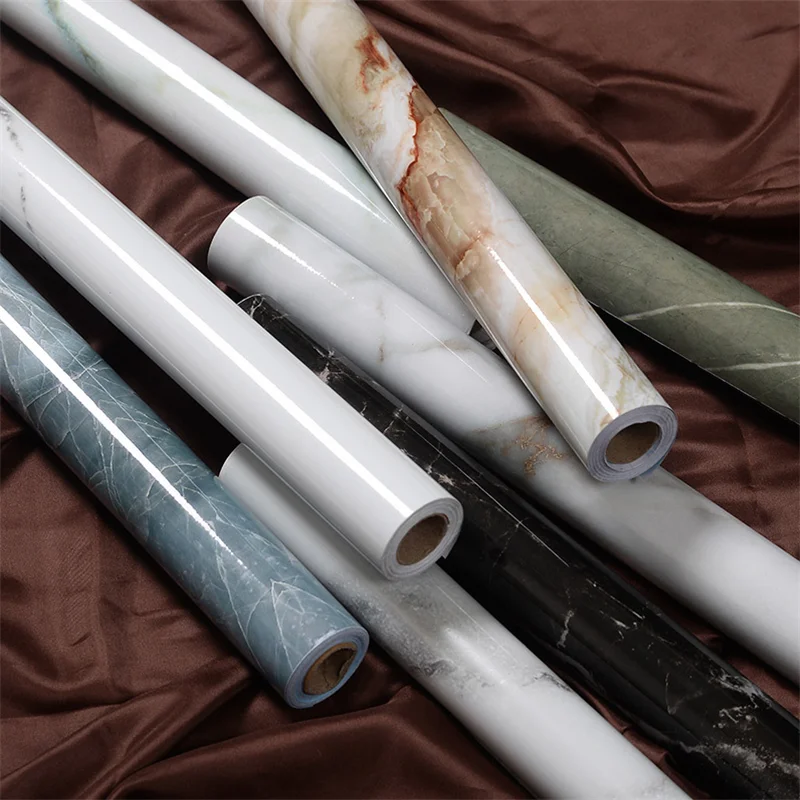 

3M/5M/10MKitchen Marble Contact Paper PVC Wall Stickers Marble Countertop Stickers Bathroom Self Adhesive Waterproof Wallpaper