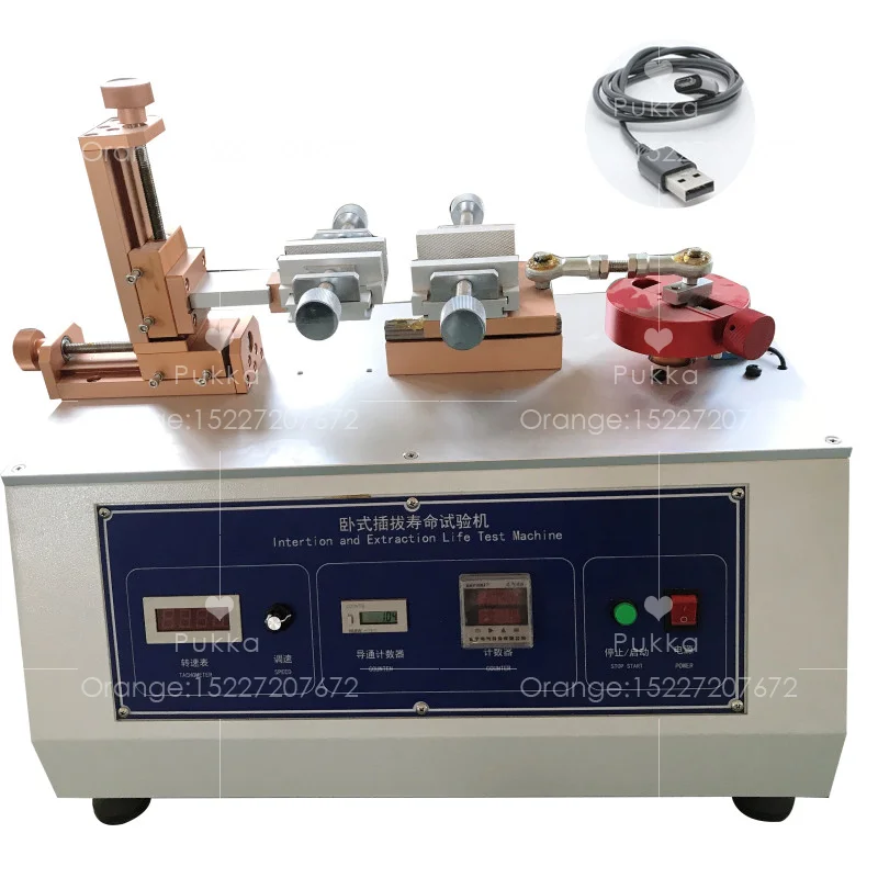 

Microcomputer Plug Life Test Machine USB Durable / Plug Socket / Horizontal Life Insertion Force Tester