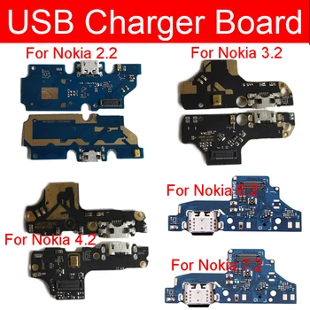 

Charger USB Jack Dock Board For Nokia 2.2 2.3 TA-1179 3.2 4.2 6.2 7.2 Charging Port Usb Plug Connector Board Module Repair Parts