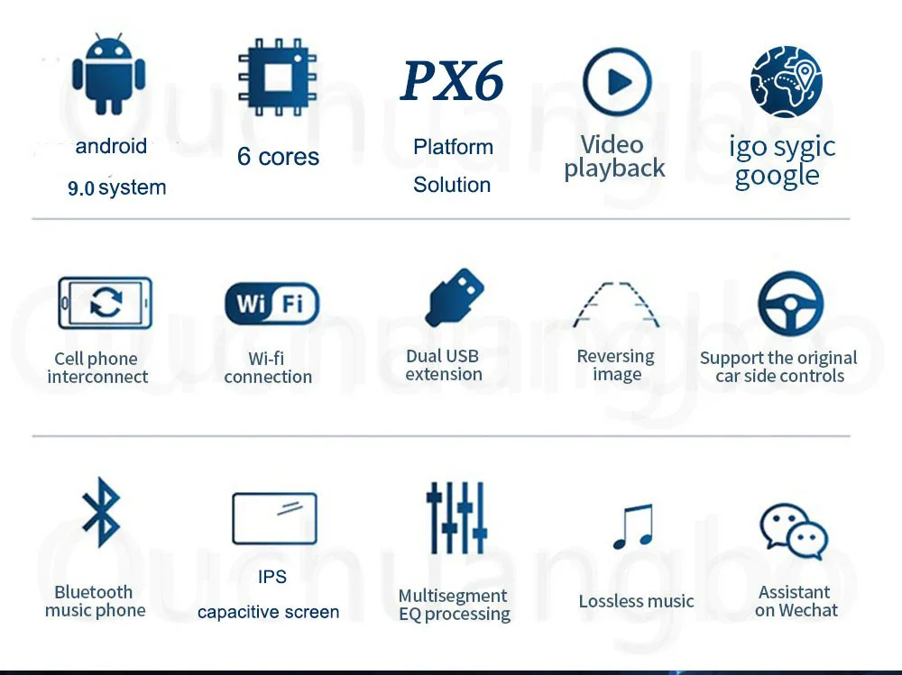 PX6 platform function Android 9.0