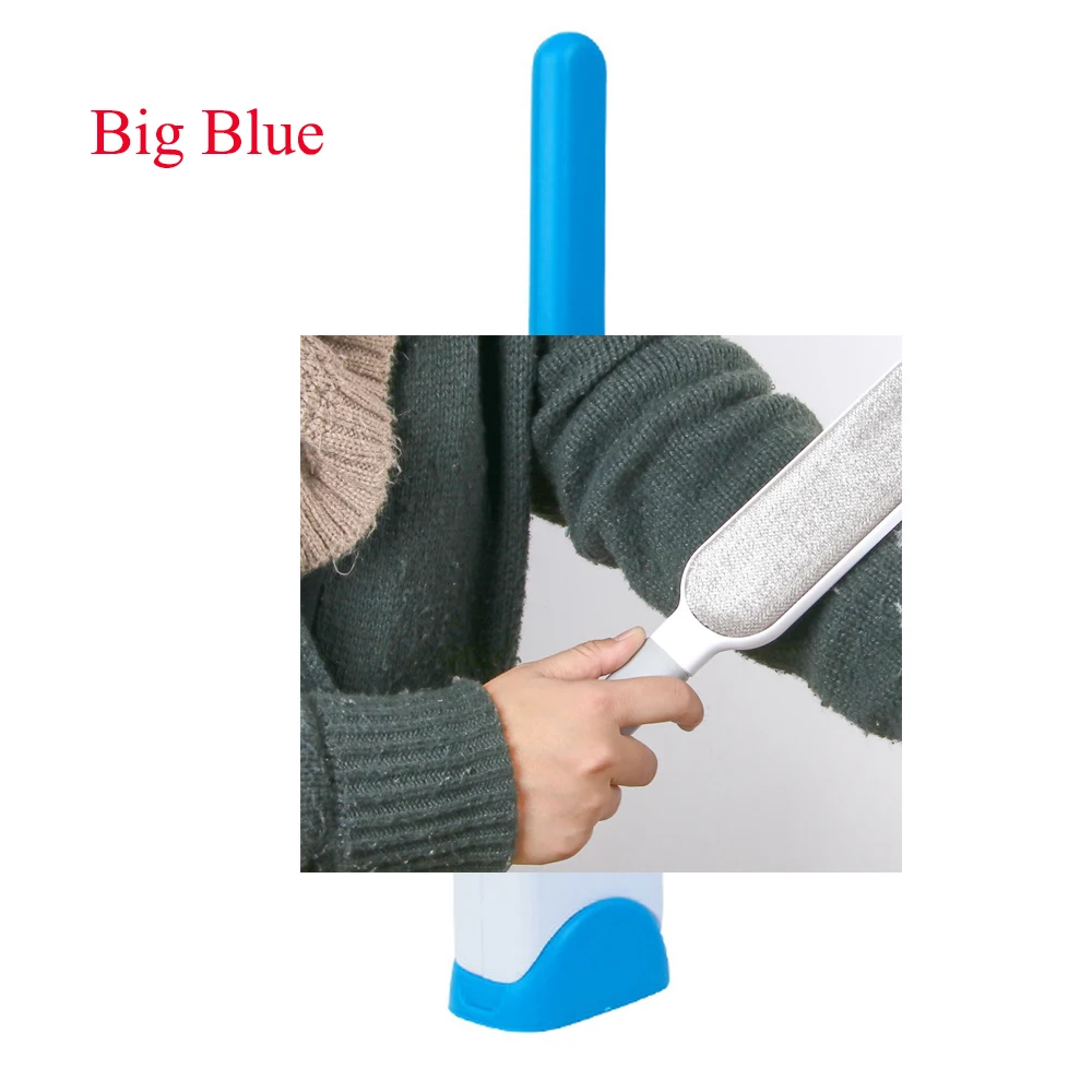Blue L GT устройство для удаления шерсти домашних животных Электростатическая пыль очиститель статическая щетка для удаления шерсти и пуха Волшебная щетка для очистки меха многоразовые устройства щетки для пыли - Цвет: Blue L