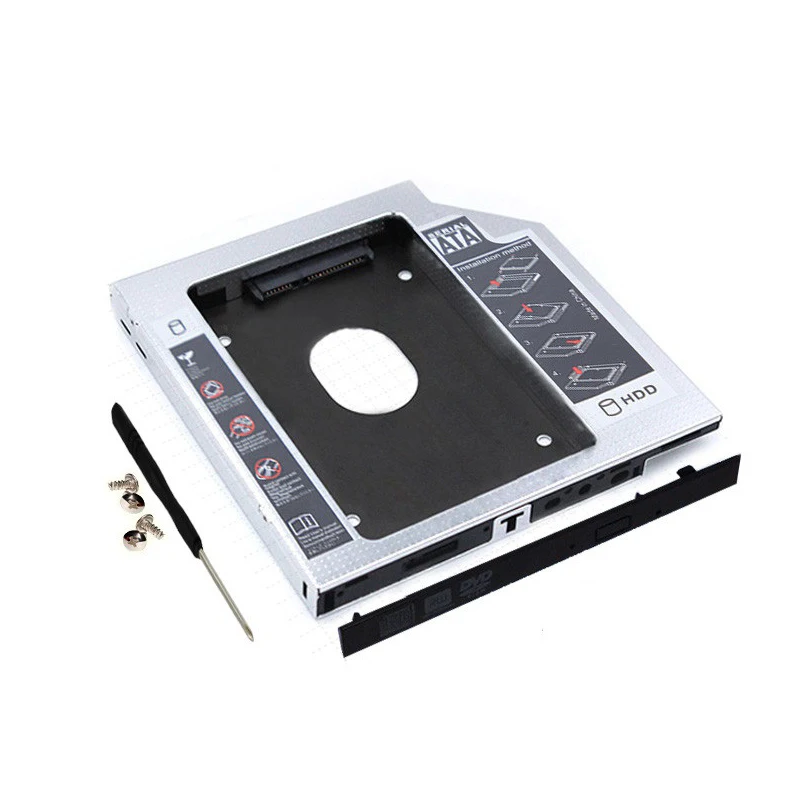 2nd Hdd Caddy 12.7mm 9.5mm Sata 3.0 2.5'' Hd Hard Disk Drive Enclosure
