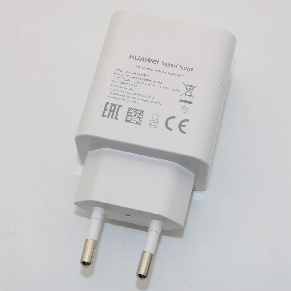 Original Huawei Supercharge Mate 9 10 20 P10 Plus P20 Pro Honor 20 V20 Fast Super Charger 4.5V5A Type-C USB 3.0 Type C Cable 65w charger Chargers