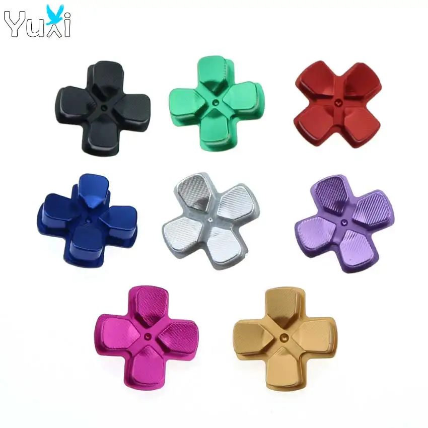 Yuxi In Metallo Dpad Pulsante Pulsante Di Direzione Di Alluminio Per Sony Playstation 4 Dualshock 4 Ps4 Controller D-Pad Pulsante Con La Croce