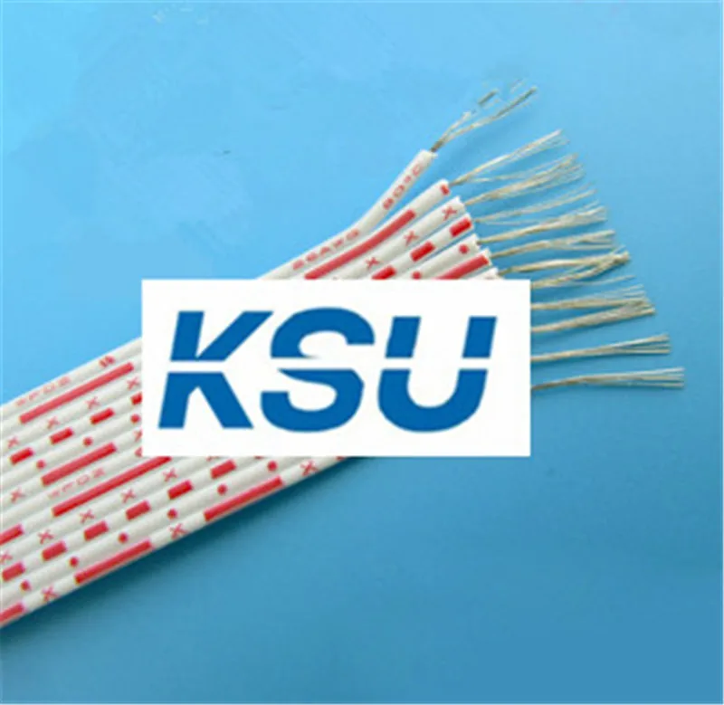 

6Pin/7Pin /8Pin /9Pin /10Pin 12Pin 26AWG 26# Red white Parallel Ribbon flat cable wire 5M/1lot