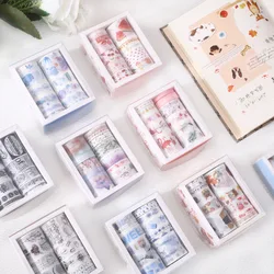 Ensemble de bandes adhésives Washi, 10 rouleaux, 5/8/15/30mm, pour masquage, Scrapbooking, emballage cadeau 